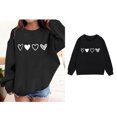 thumbnail image 1 of Sweatshirts for Girls Valentine Sweatshirt Long Sleeve Casual Heart Sweatshirt Crewneck Sweatshirt Pullover Boy Clothes 8-9 Years, 1 of 4