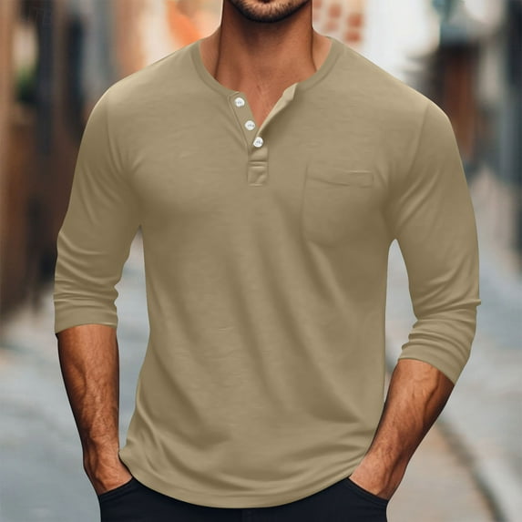 Sweatshirts for Men Fashion Men's Breathable Solid Color Long Sleeves Round Neck Shirt Casual Fall Winter Fashion Business Wear Office