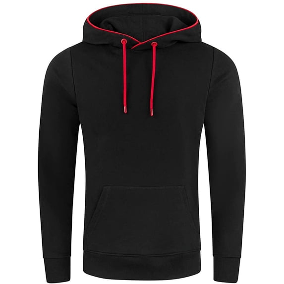 Sweatshirts for Men Hoodies Solid Color Versatile Fashion Casual Sweater Hooded Thin Sweater Pullover Tops