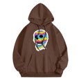 thumbnail image 1 of Sweatshirts for Men Mend Hoodies Men's Sweat Shirt Men Long Sweatshirt Snowboard Hoodie Heavy Blend Hoodie Men's Halloween Hooded Sweatshirt Brown M, 1 of 4