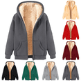 thumbnail image 1 of Sweatshirts for Men Zip up Hoodie Loose Solid Color Heavyweight Fleece Winter Warm Athletic Sweat shirt, 1 of 4