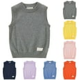 thumbnail image 1 of Sweatshirts for Teen Girls Boys Girls School Uniform Sweater Vest Preppy Kids V Neck Soft Comfy Pullover 2025 Trendy Knitted Waistcoat Vest, 1 of 4