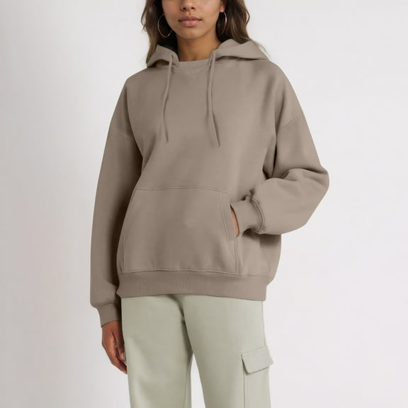 Sweatshirts for Teen Girls Long Sleeve Letter Print Casual Graphic Hoodies Drawstring Pullover Cute Oversized Hoodie