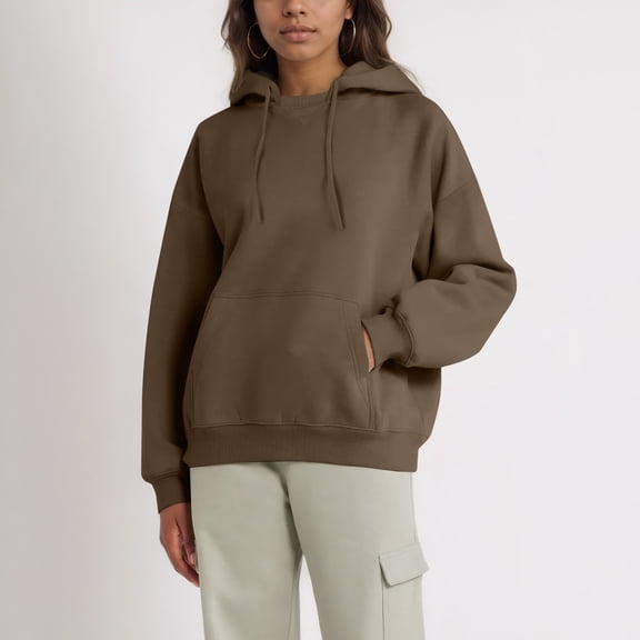 Sweatshirts for Teen Girls Long Sleeve Letter Print Casual Graphic Hoodies Drawstring Pullover Cute Oversized Hoodie