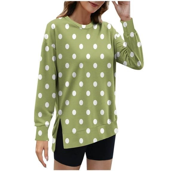 Sweatshirts for Women Casual Crew Neck Hoodies Color Block Long Sleeve Pullover Sweatshirt Yellow M