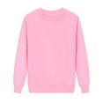 thumbnail image 1 of Sweatshirts for Women Casual Fashion Autumn and Winter Solid Color Loose Hoodless Pullovers, 1 of 4
