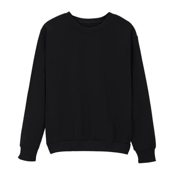 Sweatshirts for Women Casual Loose Fit Crewneck Long Sleeve Shirts Fall Fashion Solid Color Pullover Tops