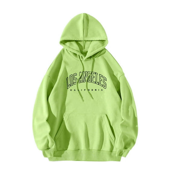 Sweatshirts for Women under $10.00 Winter Hoodie Pullover Long Sleeved Sweatshirt Green 3XL