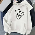 thumbnail image 1 of Sweatshirts for Women.00 Winter Hoodie Pullover Long Sleeved Sweatshirt White M, 1 of 4