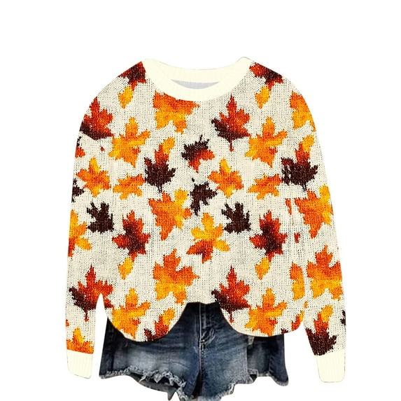 Sweatshirts for Women Crew Neck Multicolor Cardigan Long Sleeve Printed Button Solid Color Knit Top Coat 2025 Fall Fashion Outfits Clothes