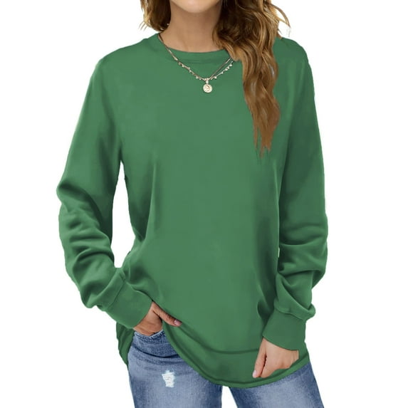 Sweatshirts for Women Crewneck Casual Long Sleeve Shirts Tunic Tops