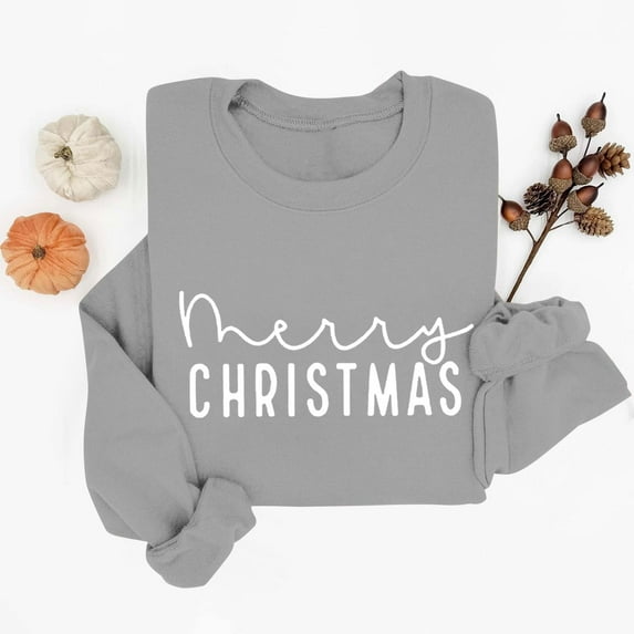 Sweatshirts for Women Crewneck Long Sleeve Loose Fit Tops Color Block Ribbed Trim Fashion 2025 Gray XL