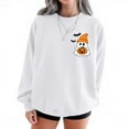 thumbnail image 1 of Sweatshirts for Women Halloween Crew Neck Casual Print Fashion Long Sleeve Hooded Sweatshirt Pullover Tops, 1 of 3