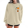 thumbnail image 1 of Sweatshirts for Women Halloween Crew Neck Casual Print Fashion Long Sleeve Hooded Sweatshirt Pullover Tops, 1 of 3