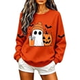 thumbnail image 1 of Sweatshirts for Women Halloween Long Sleeve Crew Neck Printed Top, 1 of 5