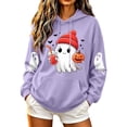 thumbnail image 1 of Sweatshirts for Women Halloween Printed Long Sleeve Hooded Sweatshirt, 1 of 6