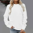 thumbnail image 1 of Sweatshirts for Women Long Sleeve Tunic Tops Fall Casual Blouses Crew Neck Dressy Loose Shirts for Winter Clothes, 1 of 6