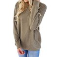 thumbnail image 1 of Sweatshirts for Women Loose Fit Tunic Tops Raglan Long Sleeve Oversized Pullover Crewneck Sweatshirt with Pockets Alsol Lamesa, 1 of 4