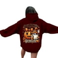 thumbnail image 1 of Sweatshirts for Women Trendy Halloween Hoodie with Pumpkin Ghost Funny Print Oversized Long Sleeve Top Fall Tops,,2XL, 1 of 7