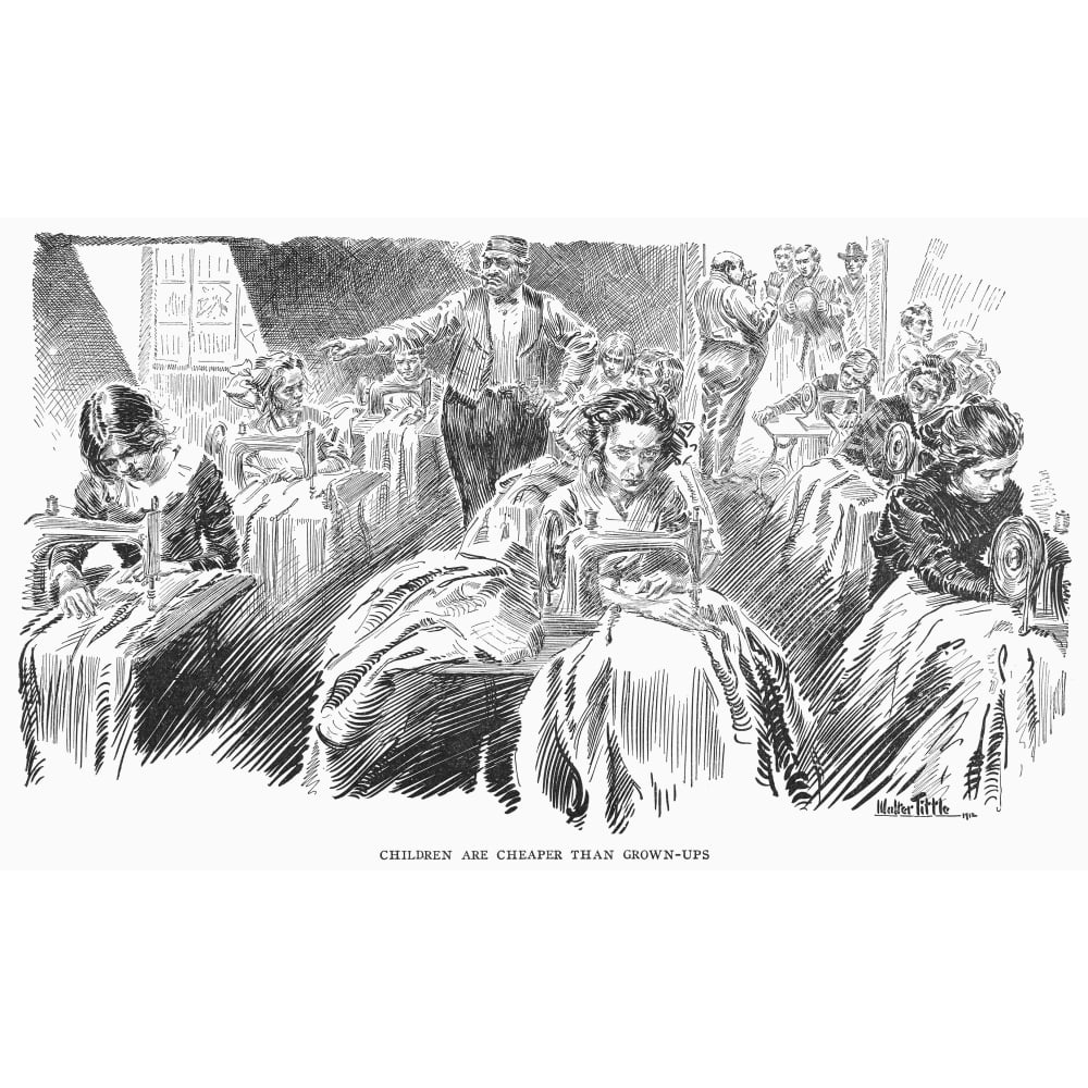 1912. N'Children Are Cheaper Than GrownUps.' Girls And Young