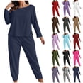 thumbnail image 1 of Sweatsuit Sets for Women 2 Piece Lounge Set Loose Jogger Sport Sets Fall Outfits Solid Casual Long Sleeve Tracksuits with Pockets, 1 of 6