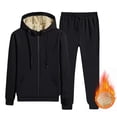 thumbnail image 1 of Sweatsuit Sets for Women 2 Piece Outfits Full Zipper Long Sleeve Fleece Hoodie with Matching Jogger Sweatpants M-5XL, 1 of 9