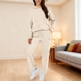 thumbnail image 1 of Sweatsuit Women Womens Casual Two Piece Sets Outfits Sweatshirts Straight Leg Pants Tracksuit, 1 of 5