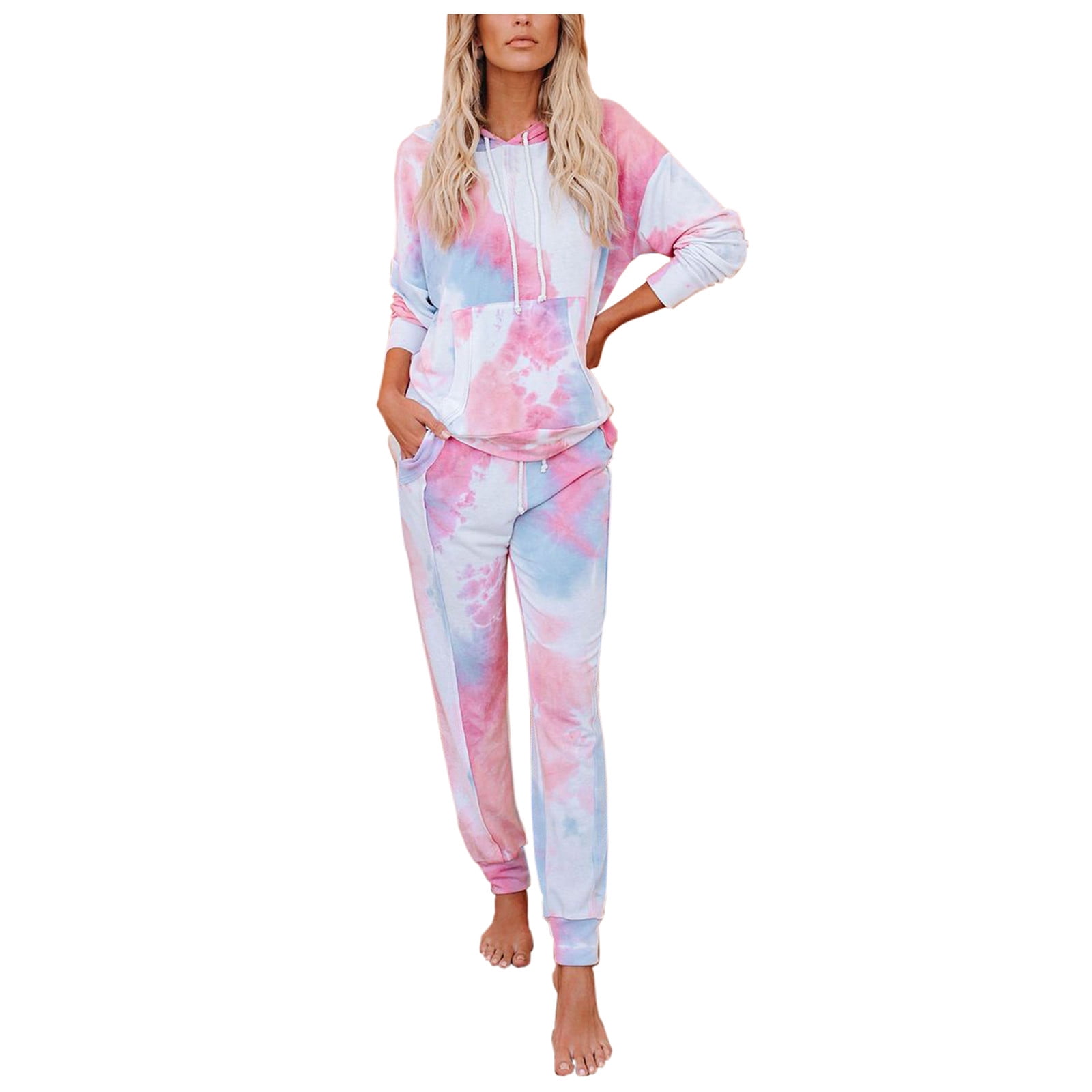 Sweatsuit for Women Tie Dye Jogger Outfit Loungewear 2 Piece