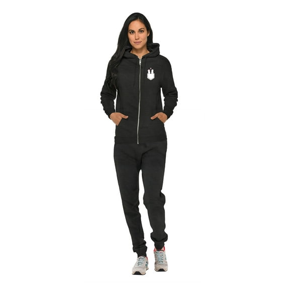 Sweatsuits 2Pcs Sets for Mens Women Tracksuit Unisex Zipped Pullover Hoodie Sweatpant Tracksuit Sets Track Suit Set Casual Sport Tops Jogging Set - Cat Design on Top