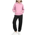 thumbnail image 1 of Sweatsuits Boys Girls 2 Piece Jogging Outfits Sportswear Long Sleeve Hoodie and Jogger Pant Sets Kids 2-14 Years (2 Years, Pink), 1 of 5