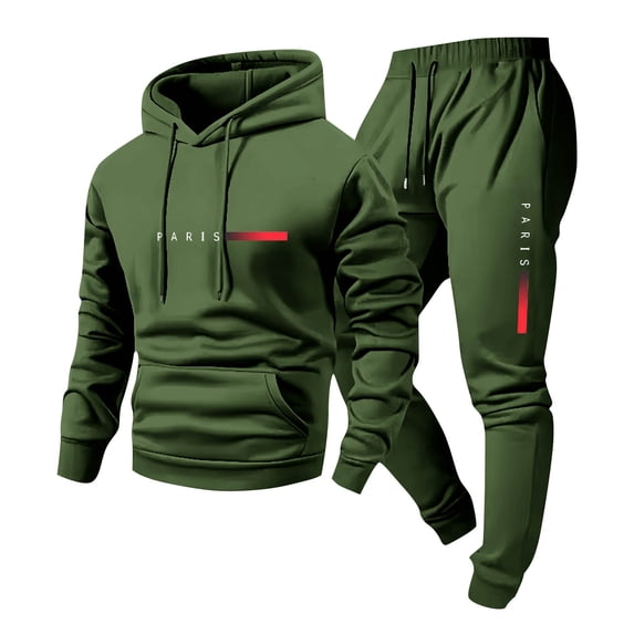 Sweatsuits For Men 2 Piece Hoodies And Joggers Set Casual Athletic Sweatpants Hooded Sweatshirt Track Suit