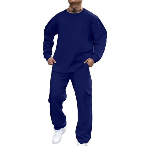 Sweatsuits For Men Set 2 Piece Design, Men's Tracksuits Tracksuit Outfits Sweatshirt Jogger Sweatpants Warm Sports Suit