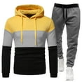 thumbnail image 1 of Sweatsuits For Men Set 2 Piece, Men's Tracksuits Outfit Casual Long Sleeve Outfits Athletic Jogging Suits (XXL,Yellow), 1 of 2