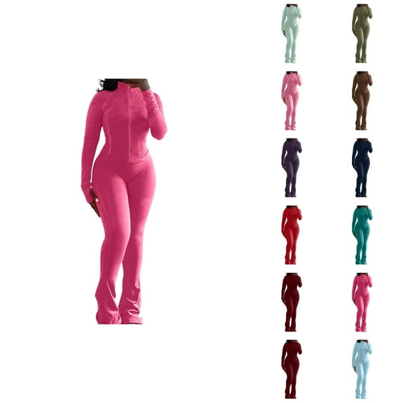 Sweatsuits For Women Set 2 Piece Outfits Sexy Long Sleeve Bodysuits Top Skinny Pants Sets Tracksuits Casual Capris