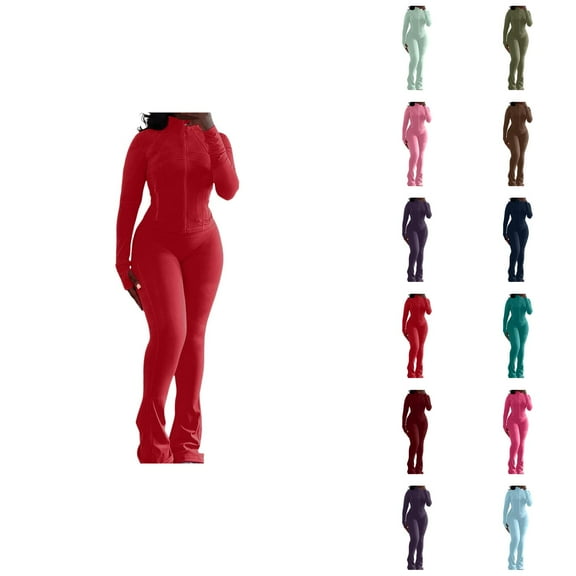 Sweatsuits For Women Set 2 Piece Outfits Sexy Long Sleeve Bodysuits Top Skinny Pants Sets Tracksuits Linen Capri Pants Women Summer