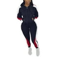 thumbnail image 1 of Sweatsuits For Women Sevevn Womens Casual Color Block 2 Piece Outfit Long Pant Set Sweatsuits Tracksuits, 1 of 9
