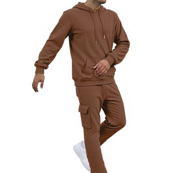 Sweatsuits Men 2 Piece Set Relaxed Fit Casual Long Sleeve Hoodie With Sweatpants Mens Loungewear Tracksuits Jogging Suit