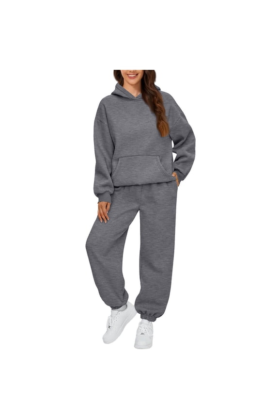 Sweatsuits Women 2 Piece Outfit Comfort Jogger set Hoodie and Sweatpants Set Matching Sweat Sets Fall Sweatset