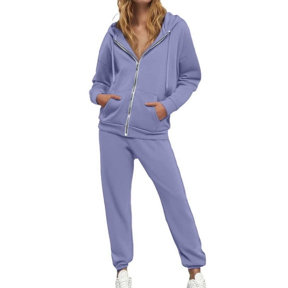 Sweatsuits Women 2 Piece Outfit - Long Sleeve Hoodie With Jogger Pants Set Womens Matching Sets Womens Outfit Sets