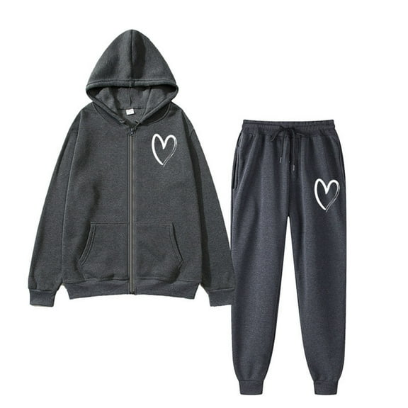 Sweatsuits Women 2 Piece Outfit - Long Sleeve Hoodie With Sweatpants Set Matching Sweat Sets for Women Lounge Sets for Women