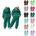 thumbnail image 1 of Sweatsuits for Girls Boys New York Sweatshirt and Jogger Sweatpants 2 Piece Matching Track Suit Boys Girls Activewear Sets, 1 of 7