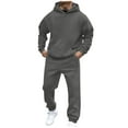 thumbnail image 1 of Sweatsuits for Men 2 Piece Hoodie Mens Jogging Tracksuit Set Casual Athletic Long Sleeve Outfit Pullover Suit, 1 of 7