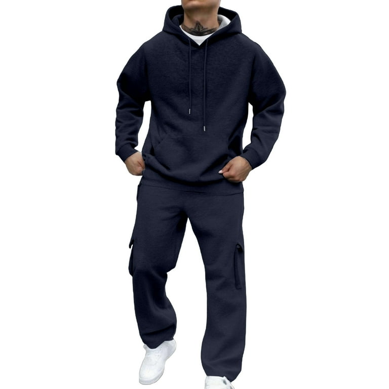 CUBECIRCLE Sweatsuits For Men 2 Piece Men's Jogging Tracksuit Set Hoodie Casual Athletic Long Sleeve Zipper Suit Set Men's Casual Outfits