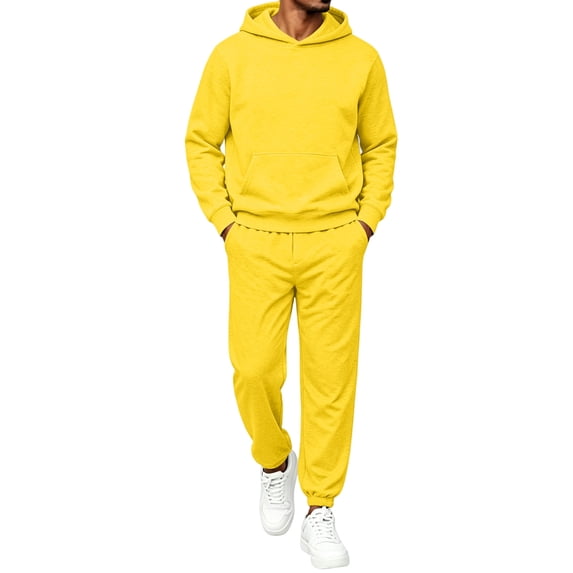 Sweatsuits for Mens Sweat Suit Jogging Track Suits 2 Piece Matching Sets Outfits Casual Comfy Athletic Tracksuits