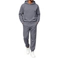 thumbnail image 1 of Sweatsuits for Mens Sweat Suit Jogging Track Suits 2 Piece Matching Sets Outfits Casual Comfy Athletic Tracksuits, 1 of 3