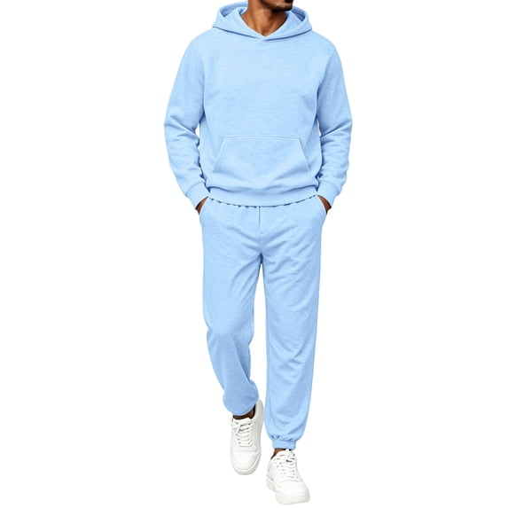 Sweatsuits for Mens Sweat Suit Jogging Track Suits 2 Piece Matching Sets Outfits Casual Comfy Athletic Tracksuits