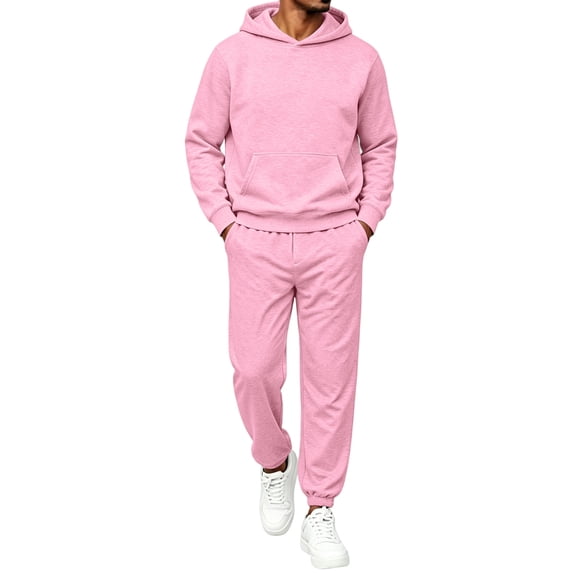 Sweatsuits for Mens Sweat Suit Jogging Track Suits 2 Piece Matching Sets Outfits Casual Comfy Athletic Tracksuits