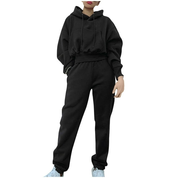 Sweatsuits for Women Set 2 Piece Jogging Outfits Long Sleeve Hoodie Sweatshirt Sweatpants Tracksuit