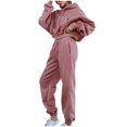 thumbnail image 1 of Sweatsuits for Women Set 2 Piece Jogging Outfits Long Sleeve Hoodie Sweatshirt Sweatpants Tracksuit, 1 of 5