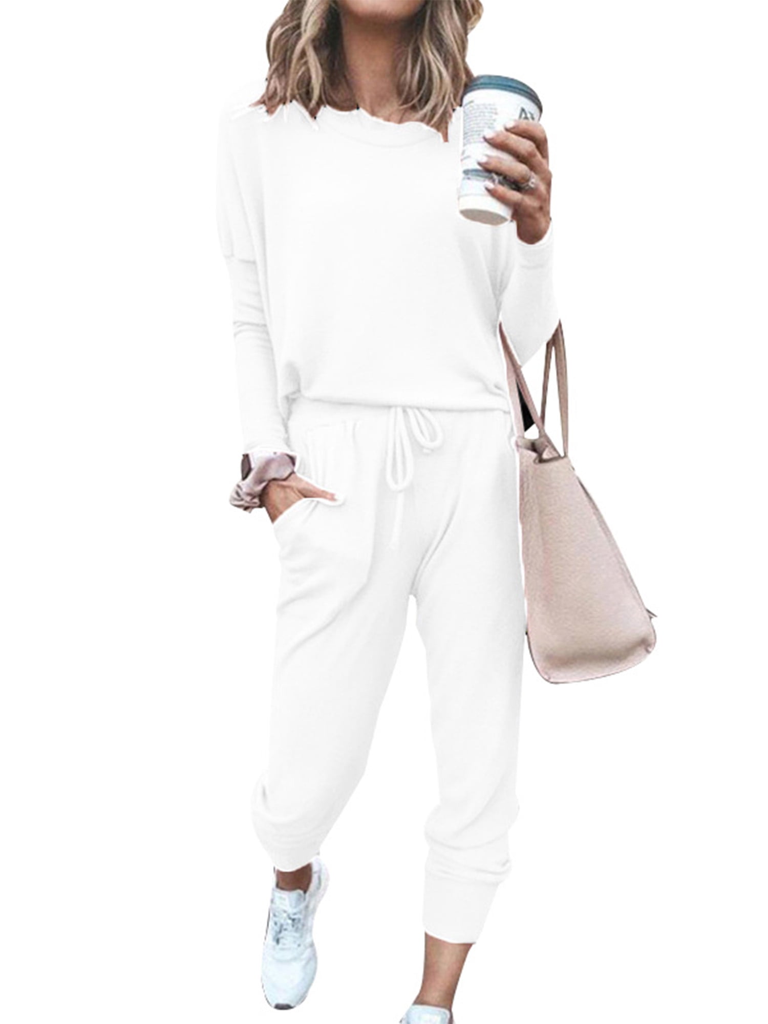 Sweatsuits for Women Tracksuit 2 Piece Outfits Active Wear Pullover  Sweatpants Sweat Suits 